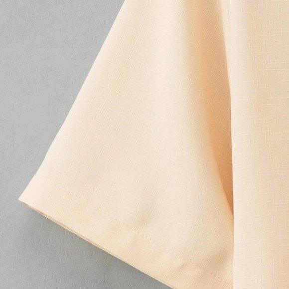 Khaki Basic Men's Button Up Shirt - Picture 5 of 6